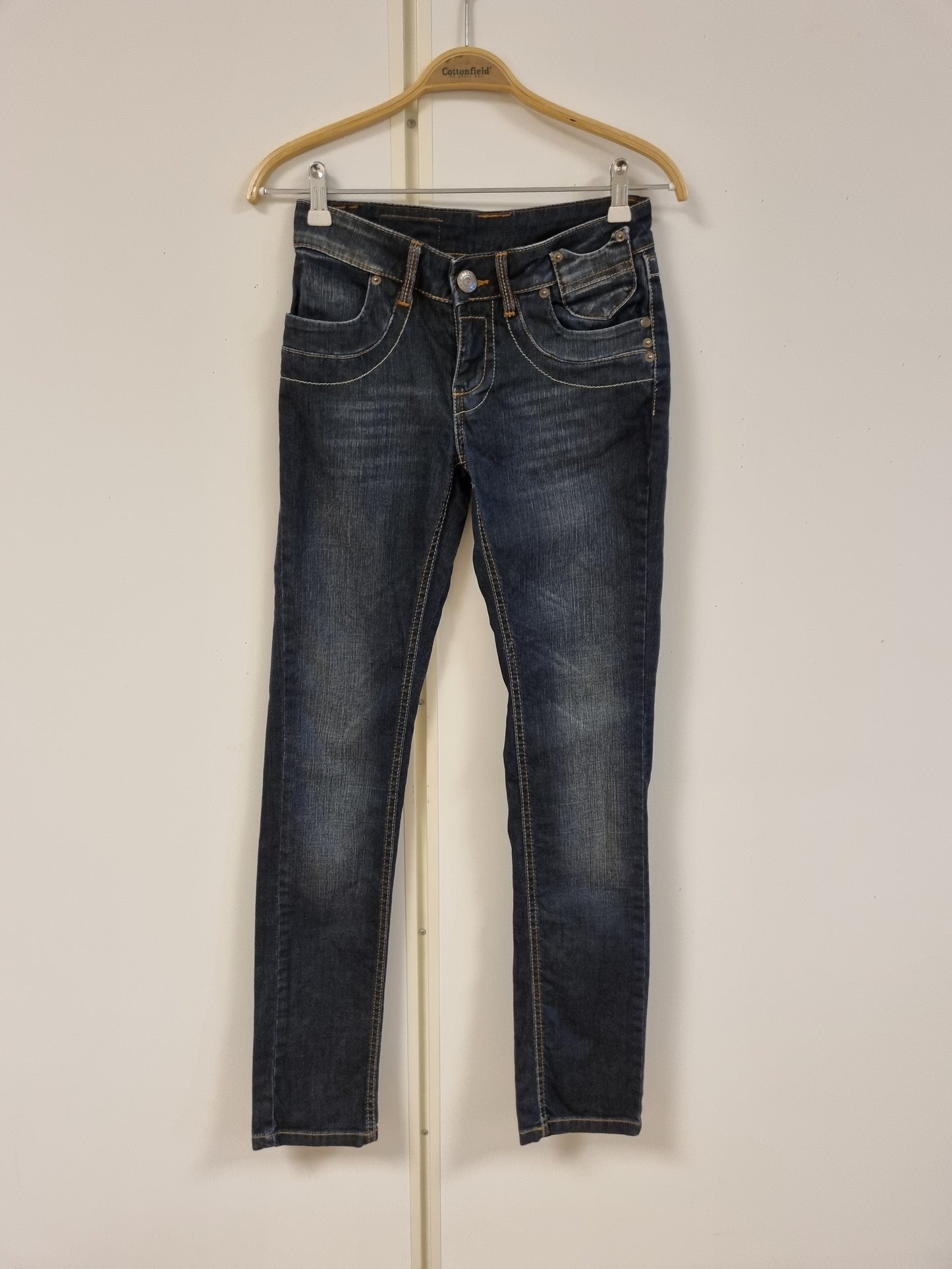 Mørkeblå low waist jeans / Phobia - W27/L34