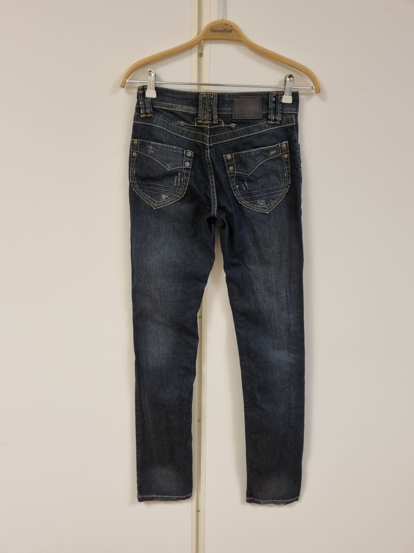 Mørkeblå low waist jeans / Phobia - W27/L34