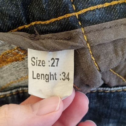 Mørkeblå low waist jeans / Phobia - W27/L34