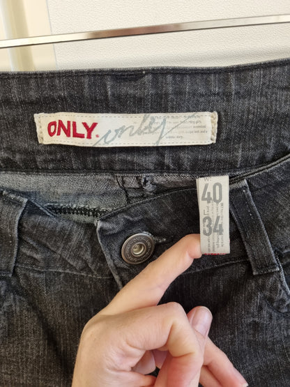 Svart bootcut jeans / ONLY - W40/L32
