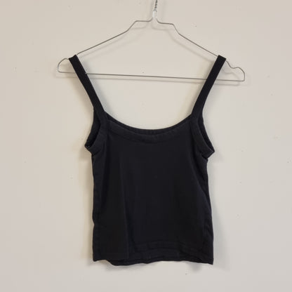 Svart cropped singlet / H&M Divided - XS