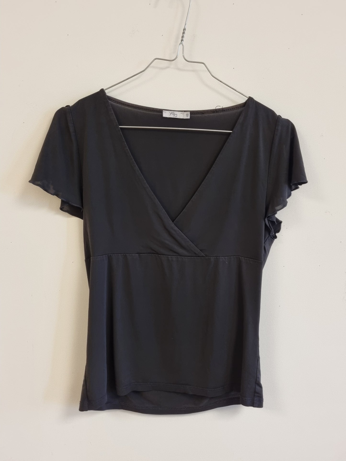Svart vintage topp / Yera - M