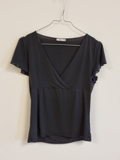 Svart vintage topp / Yera - M