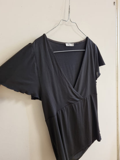 Svart vintage topp / Yera - M