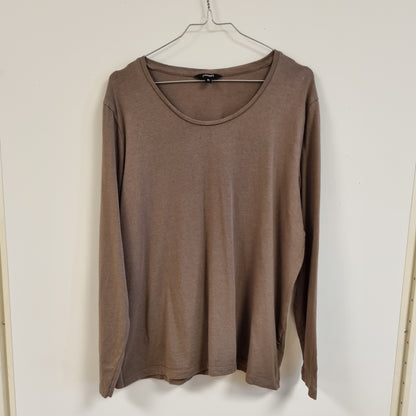 Brun langermet topp - XL