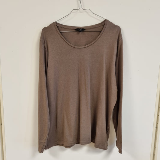 Brun langermet topp - XL