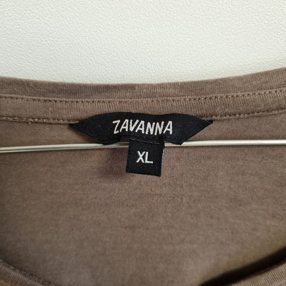 Brun langermet topp - XL