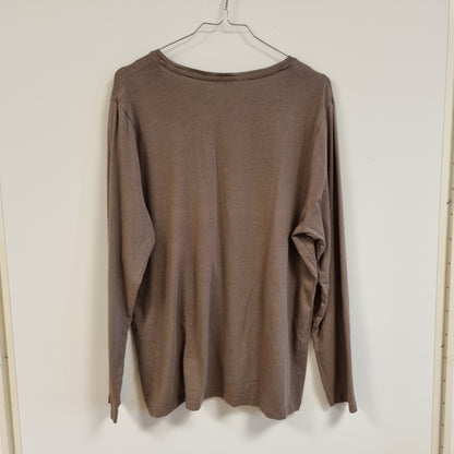 Brun langermet topp - XL