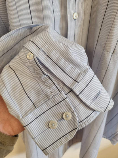 Lyseblå stripete skjorte / Van Heusen - XL