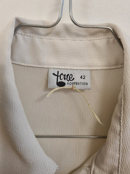Vintage offwhite bluse / Tone Konfeksjon - 42