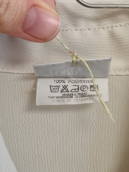 Vintage offwhite bluse / Tone Konfeksjon - 42