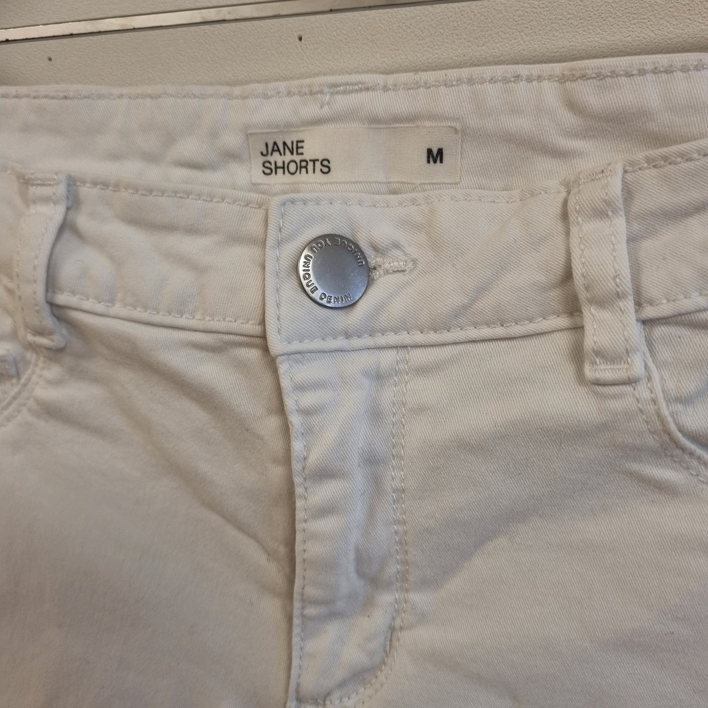 Hvit jeansshorts / Cubus Jane Shorts - M