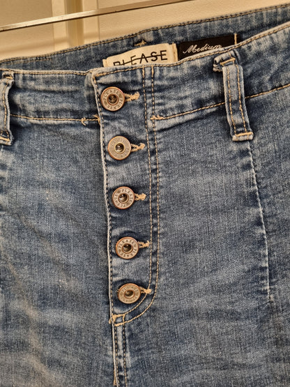 Please / Italiensk jeans - M
