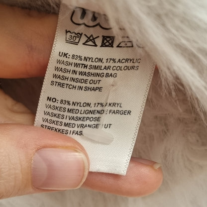 Lys grå fluffy bolero / WOW - XS/S