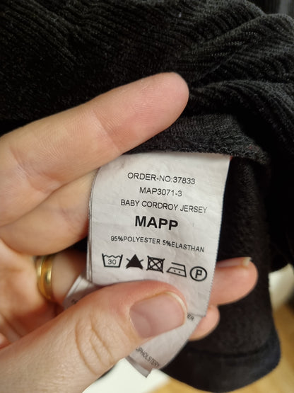 Svart blazer i tynn cord - ca. M