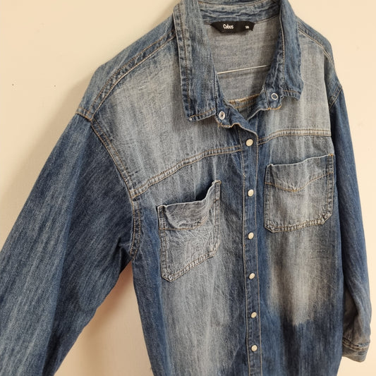 Blå denimskjorte - 38