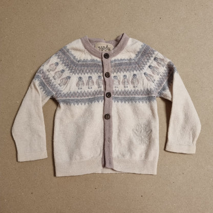 Mønstret cardigan fra MeMini - 74