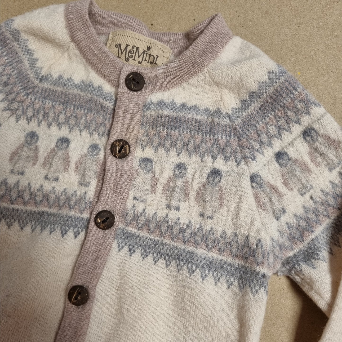 Mønstret cardigan fra MeMini - 74