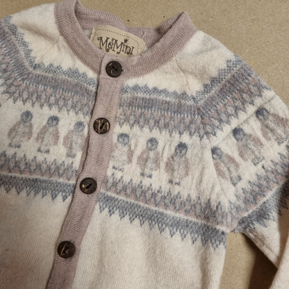 Mønstret cardigan fra MeMini - 74