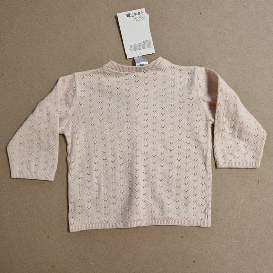 Ny med lapp! Lys rosa cardigan - 62