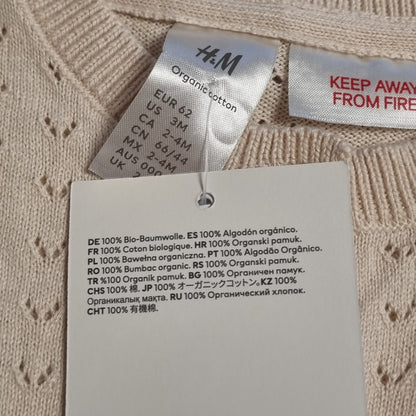 Ny med lapp! Lys rosa cardigan - 62