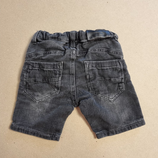 Grå denimshorts - 98