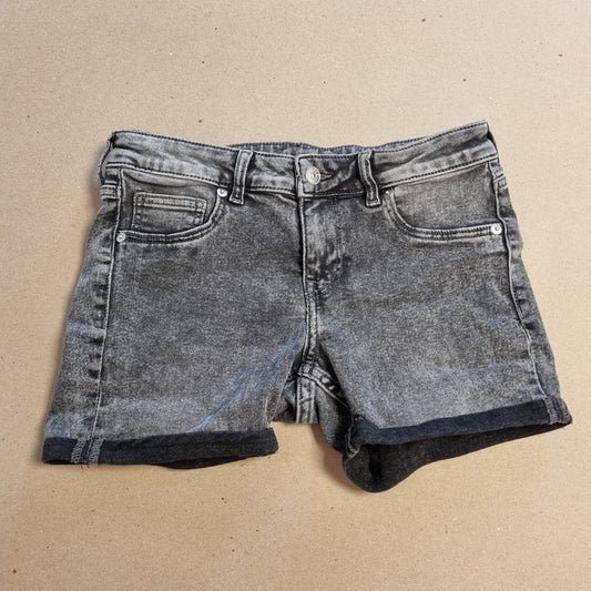 Mørkegrå denimshorts - 38