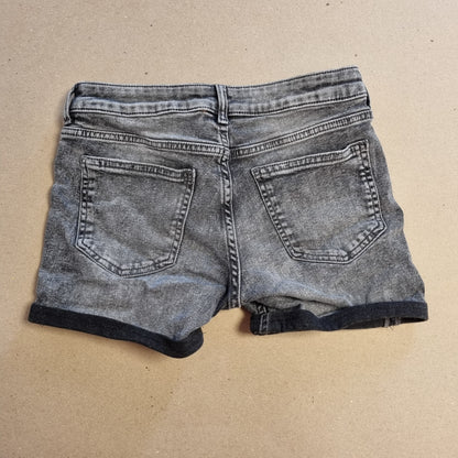 Mørkegrå denimshorts - 38
