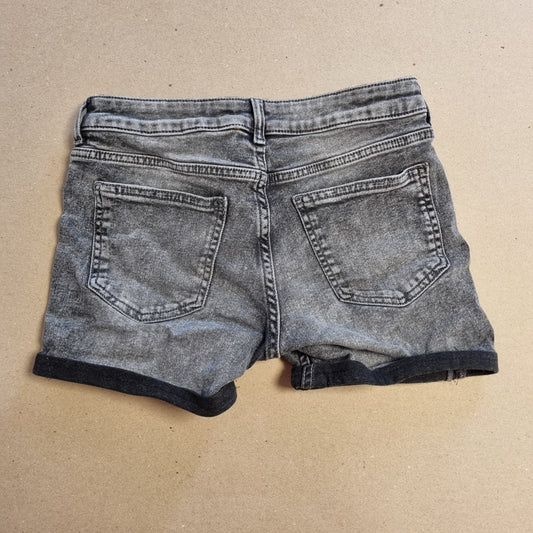Mørkegrå denimshorts - 38