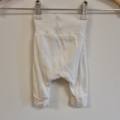 Hvit babybukse - 56