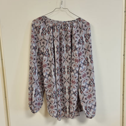 Paisleymønstret bluse - 38