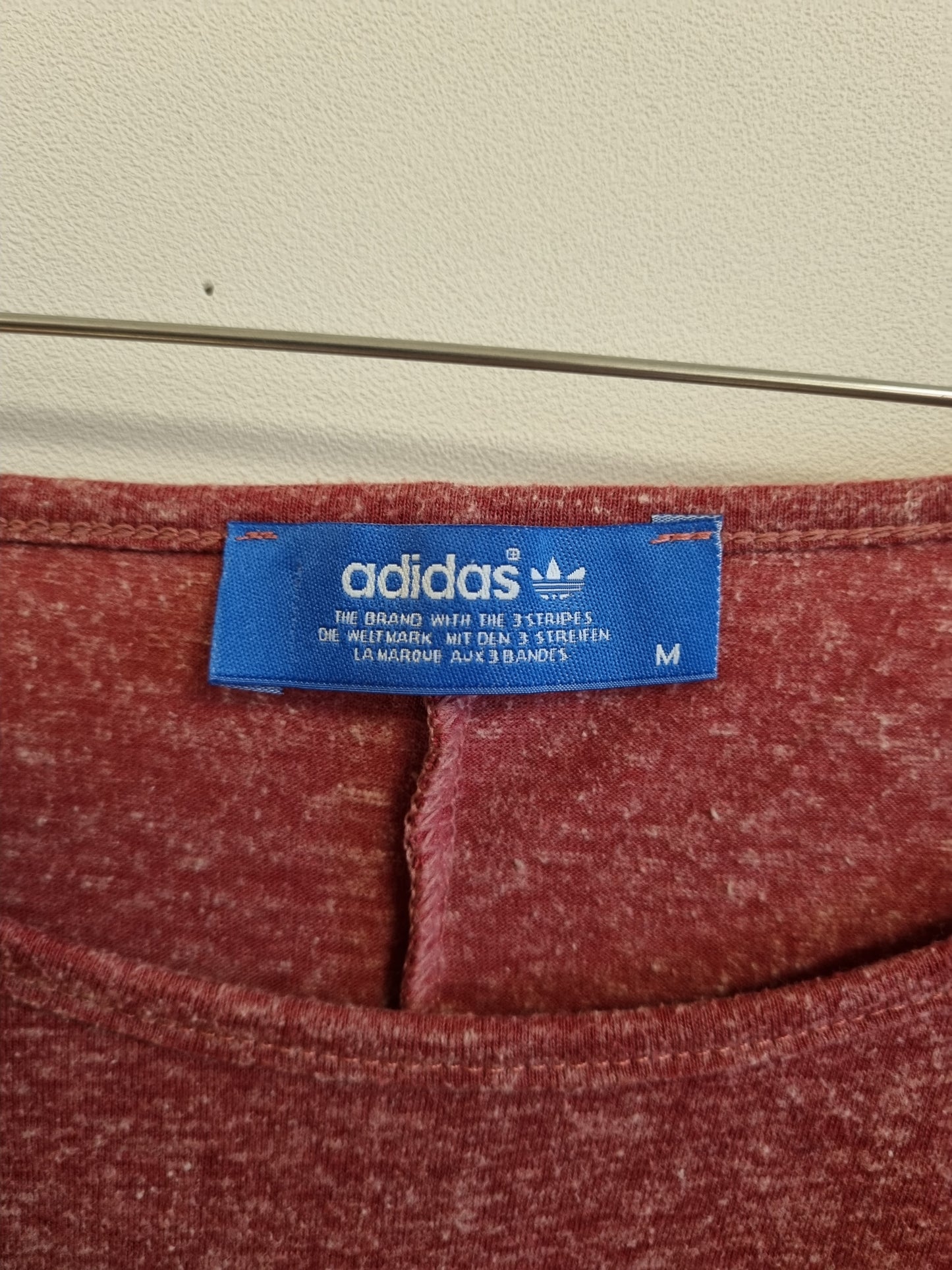 Rød Adidas-kjole med logo - M