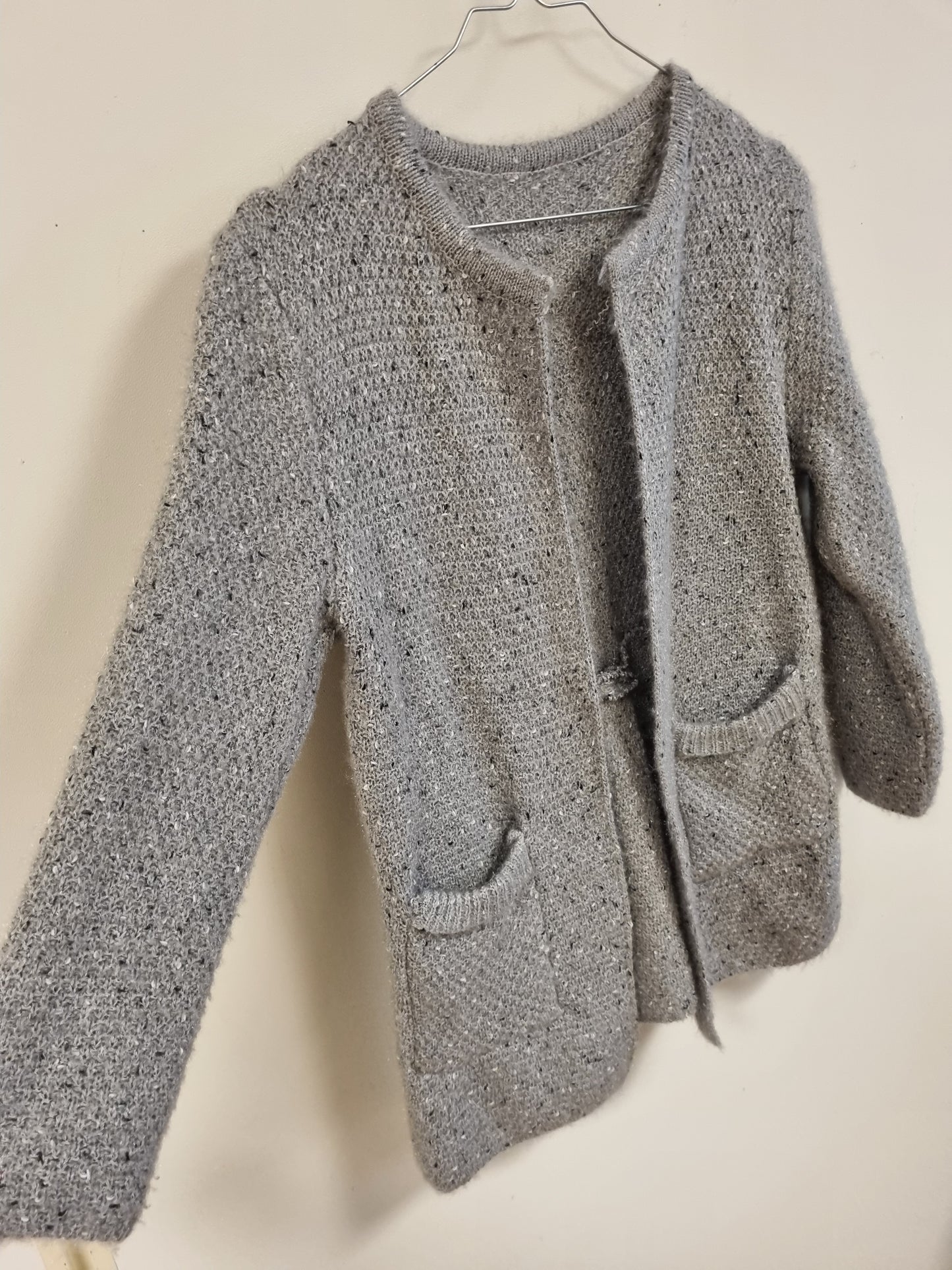 Grå cardigan - M/L