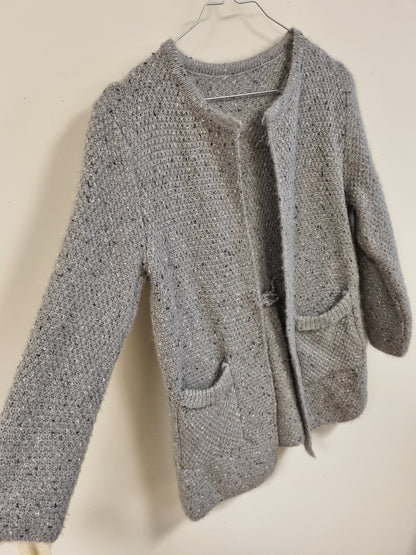 Grå cardigan - M/L