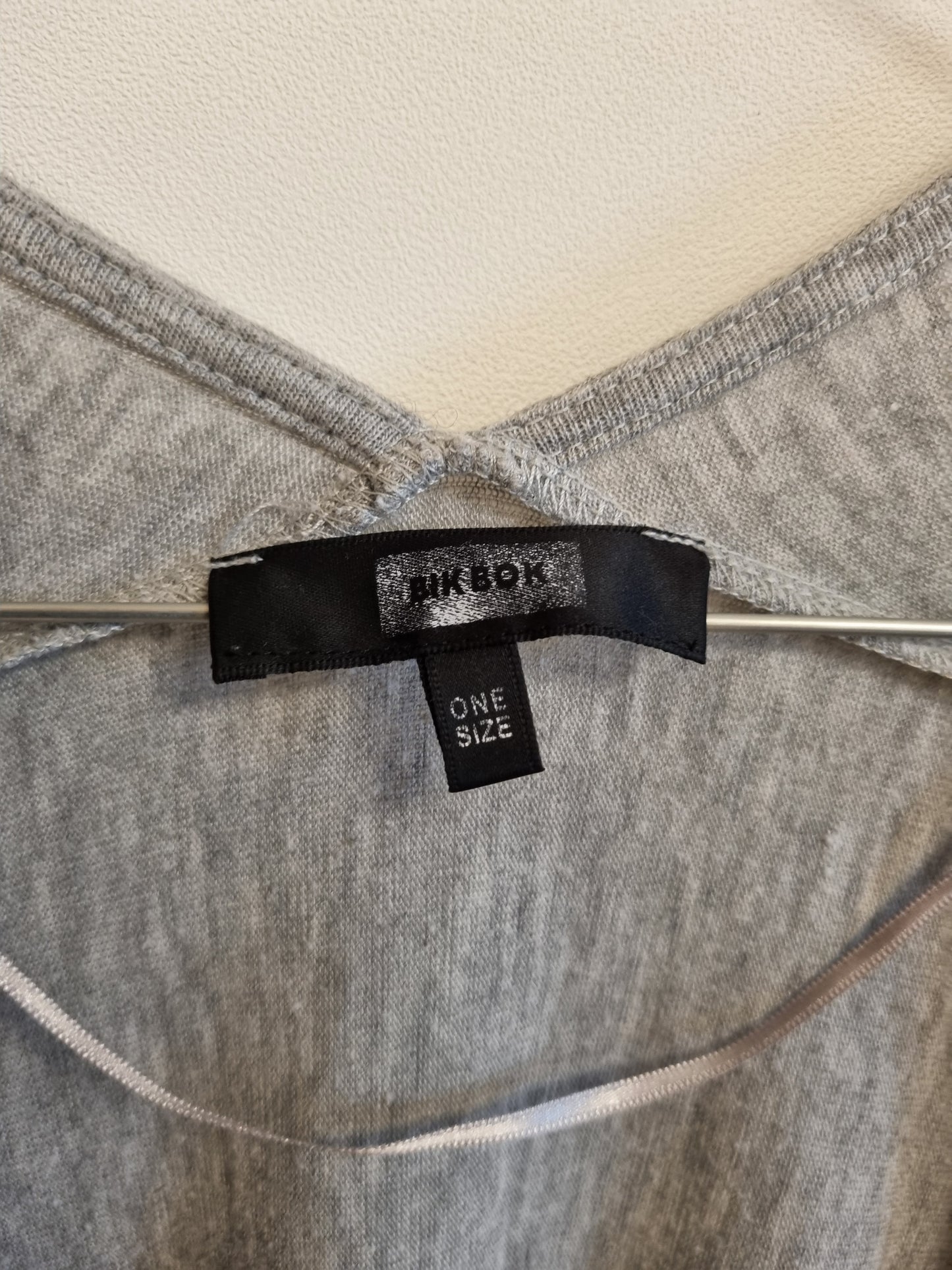 Grå lang bolero - onesize