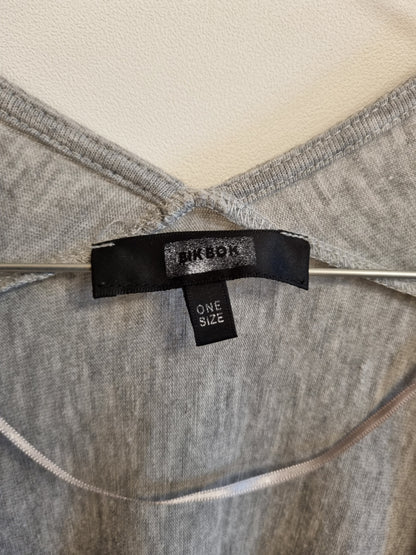 Grå lang bolero - onesize