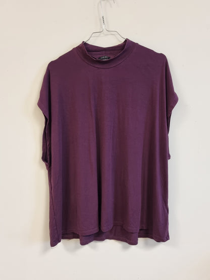 Mørkelilla tunikatopp - XXL