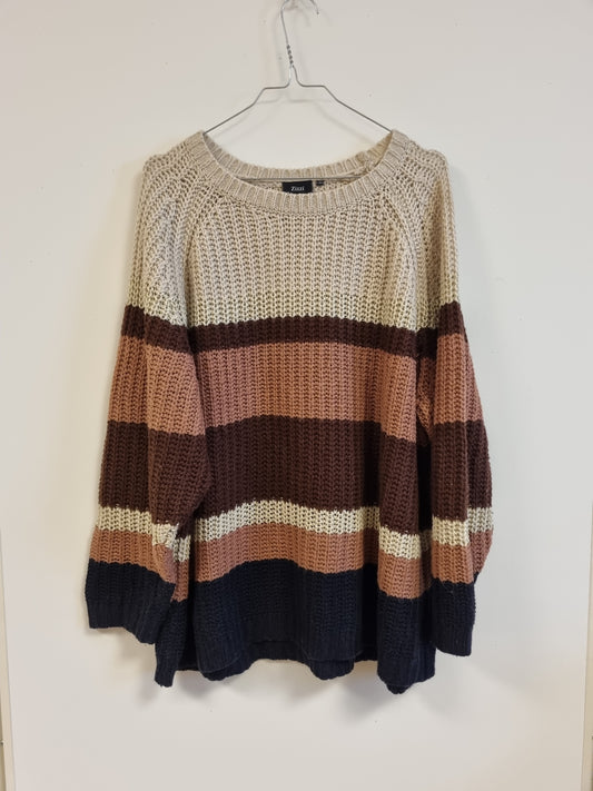 Stripet strikkegenser - ZIZZI