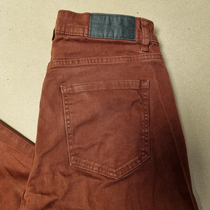 Rustbrun bukse med regular fit - 30/30