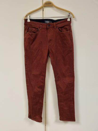 Rustbrun bukse med regular fit - 30/30