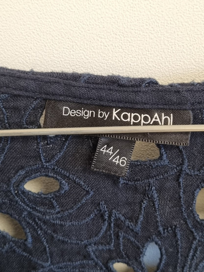 Mørkeblå tunika i bomull med broderi - 44/46