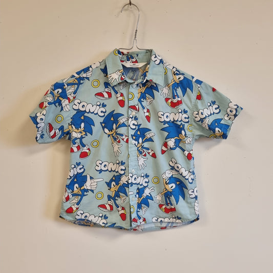 Lyseblå Sonic-skjorte - 110