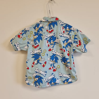 Lyseblå Sonic-skjorte - 110