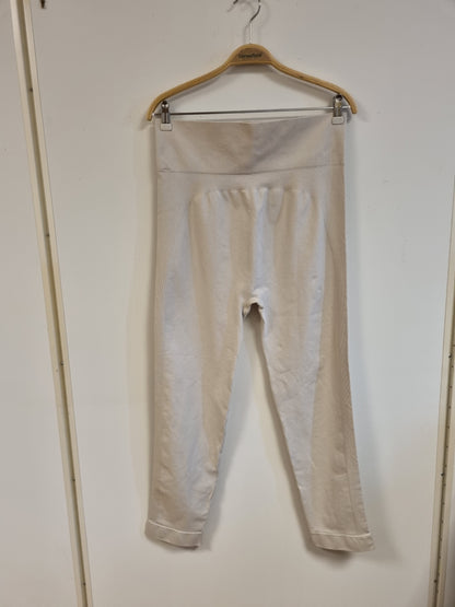Kremhvit treningstights - 3XL