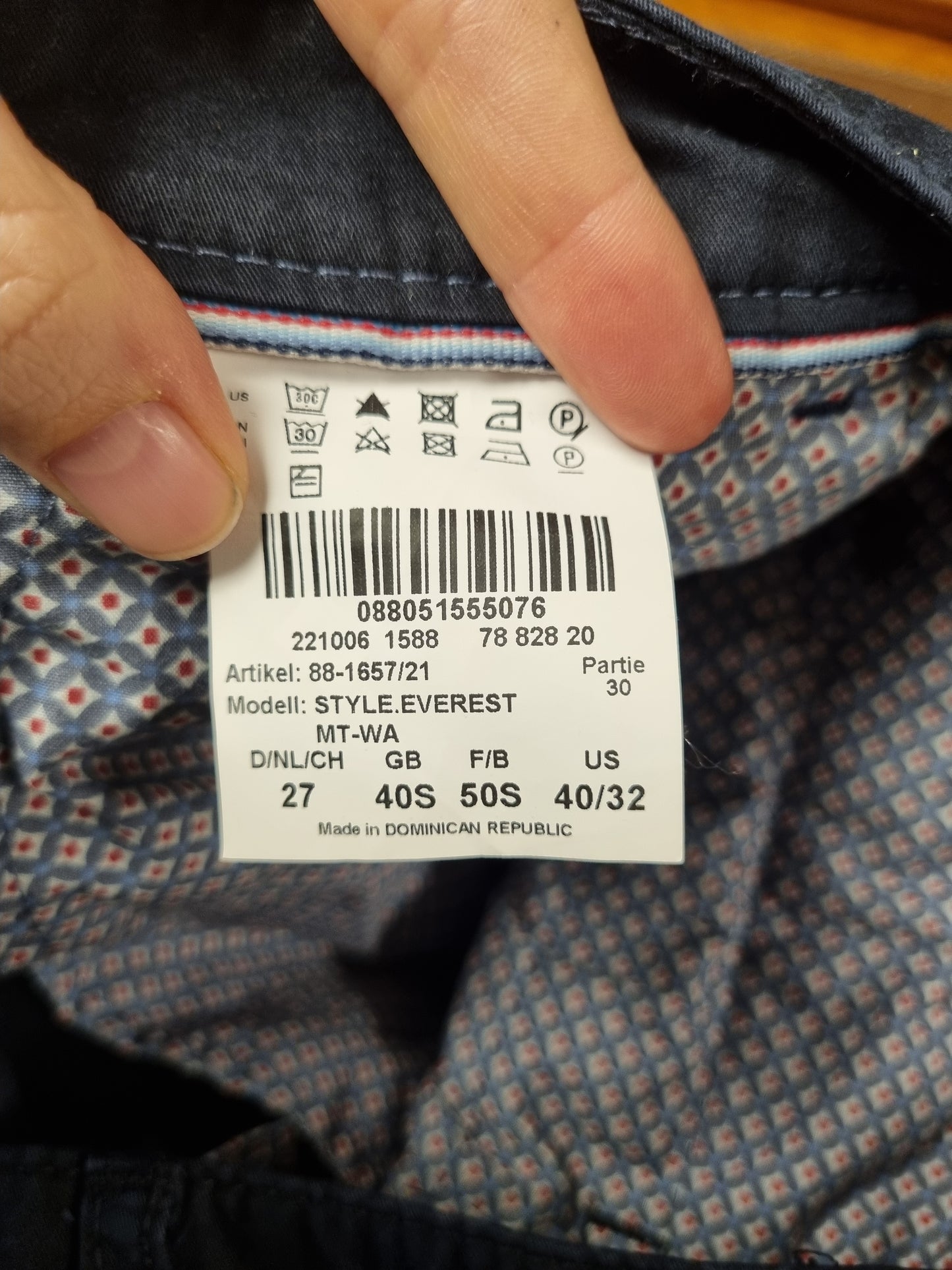 Svart Brax Style Everest chinos - W40/L32