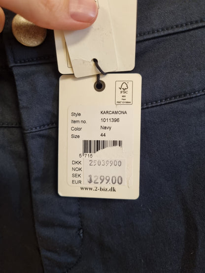 Marineblå bukse / 2-Biz - 44