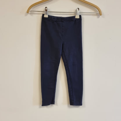 Mørk blå leggings – 98/104