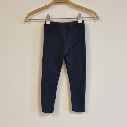 Mørk blå leggings – 98/104