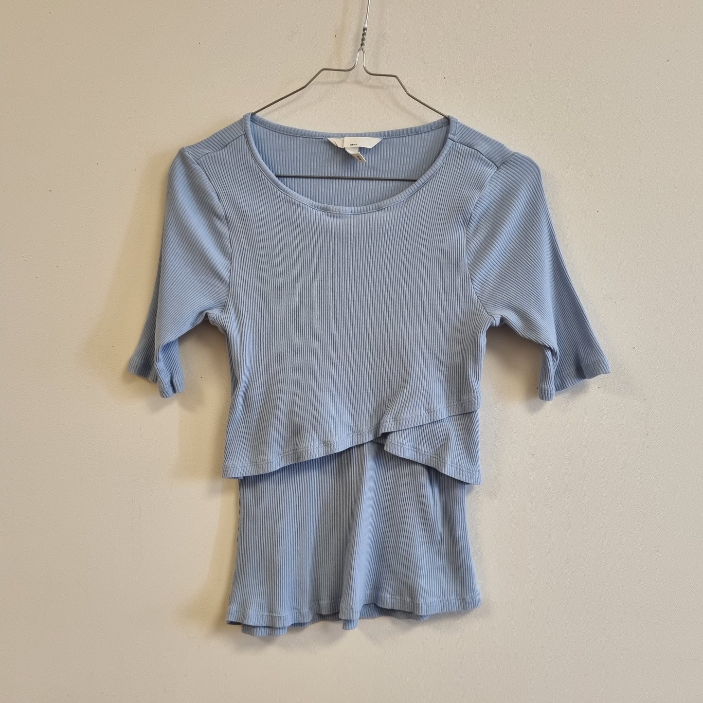 Lys blå ammetopp / H&M Mama – M