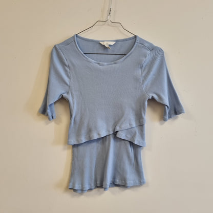 Lys blå ammetopp / H&M Mama – M